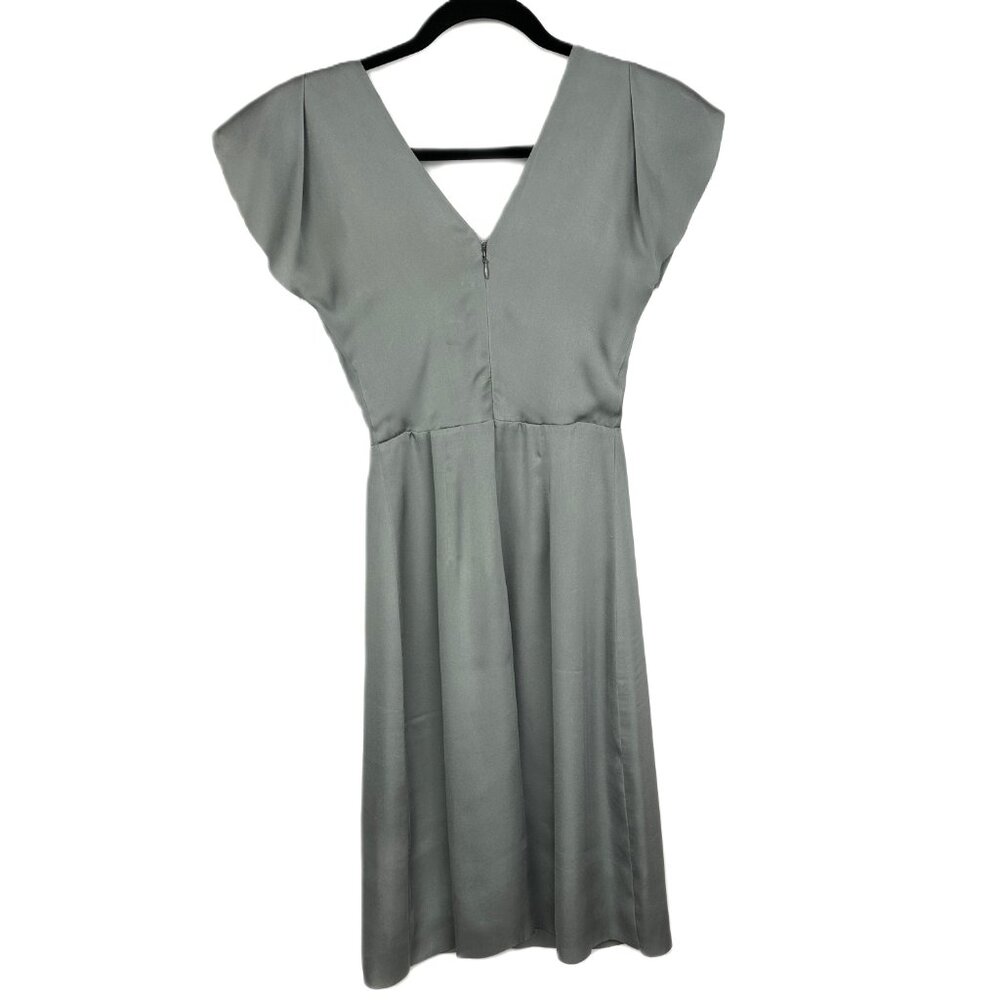 Reiss Cora Drape Front Crossover Flutter Sleeve D… - image 5